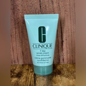 Clinique 7 Day Face Scrub Cream 30ml Rinse-Off Formula-1oz Travel Size - PA